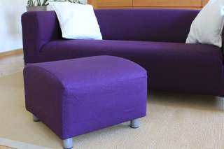 Bezug passend für IKEA KLIPPAN Hocker, Deep Purple (lila), OVP  