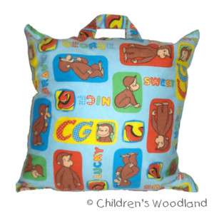 CURIOUS GEORGE! TRAVEL PILLOW! PERSONALIZED! KIDS! BABY  