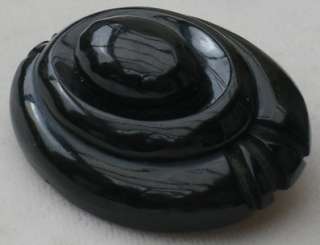 Victorian Whitby Jet Large Brooch Circa 1900  