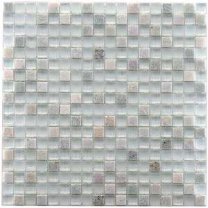 Merola Tile Tessera Mini Ming 11 3/4in. x 11 3/4 in. Glass and Natural 