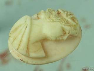 ANTIQUE PINK CONCH SHELL HAND CARVED CAMEO  