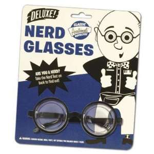 Spaß Brille NERD GLASSES   Mit Nerd Test: .de: Spielzeug