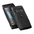 STARTERSET für Nokia X7 00  Rubber Protect Case Tasche schwarz für 