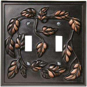   Bronze Double Toggle Switch Wall Plate 85TTVB 