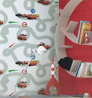 Disney / Pixar Cars RacetrackTapete Kinderzimmer Tapeten Kids@Home 