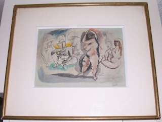 JULES PASCIN (1885 1930) ORIGINAL WATERCOLOR GOUACHE  