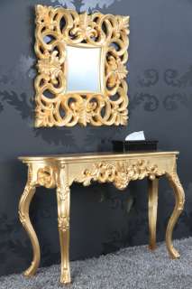 Elegante Barock Konsole JOSEPHINE gold antik Tisch  