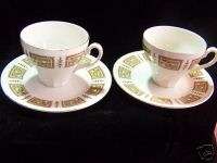 RIDGWAY (Staffordshire)CUPS & SAUCERS 4 PCSWHITE MIST  