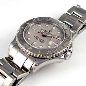   Platinum/Steel Midsize Yacht Master Watch 168622   MSRP $10,050  