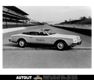 1983 Buick Riviera Conv Indy 500 Pace Car Factory Photo  