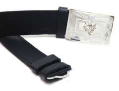 Plain real leather Kilt Belt with Velcro for better adjustmentes 