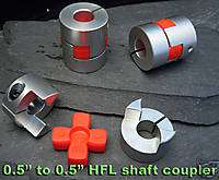 3set 1/4 3/8 1/2 HFL shaft coupler servo stepping motor  