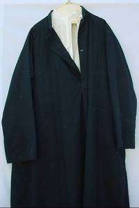 Estate Anglican Bishop Cassock Vestment Black with Embroidered Rochet 