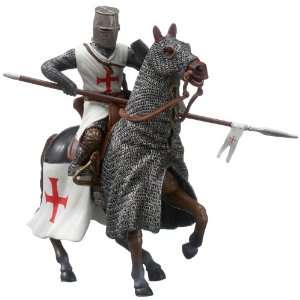    Die Welt der Ritter, Sir Hugh de Bretagne mit seinem Schlachtross