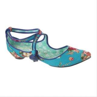 IRREGULAR CHOICE DUKE TOO in Blue Floral Womens Shoes Various Sizes 