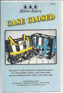 Case Closed tote pattern (61CC)   Stitchin Sisters 16017000445  