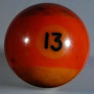 Vintage 2 1/4 Numbered Bakelite Thirteen Ball  