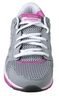 Skechers Womens Shape Ups Liv Smart Gray Pink Sneakers 12470 GYPK 