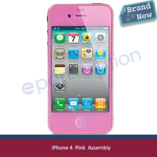 100 104 124 brand new iphone 4 pink color assembly back cover home 