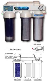 Reverse Osmosis RO/DI Water Filter System Aquarium 150GPD TDS meter 