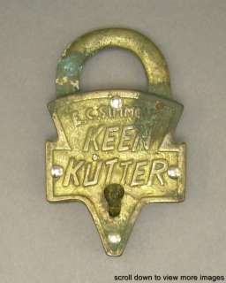 Vintage E.C. Simmons Keen Kutter 1960s Reproduction Brass Lock Padlock 