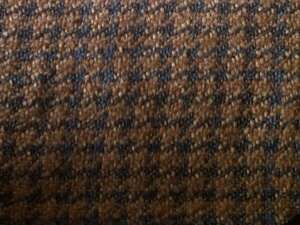 BROWN/BLACK HOUNDSTOOTH WOOL FABRIC 60 BY THE YARD  