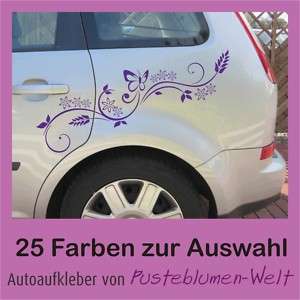 Auto Aufkleber A28 Ranke Floral Schmetterling 20x71cm  