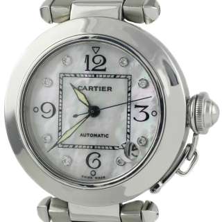   Stainless Steel Pearl Swiss Made Automatic Midsize Unisex Watch  