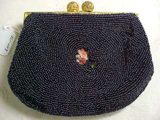 Vintage Beaded Hand Sewn French Purse Marc Morgan  