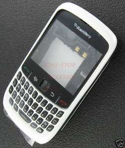 White OEM BlackBerry Curve 8520 Full Housing Case Cover  