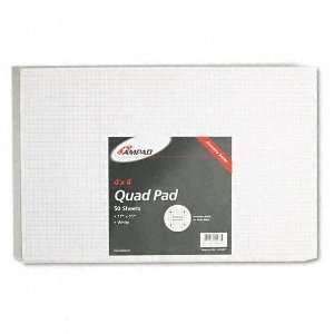  Ampad  Quadrille Pad, 17 x 11, White, 1, 50 Sheet Pad 