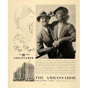  1936 Ad Ambassador Hotel Atlantic City May Magic Golf 