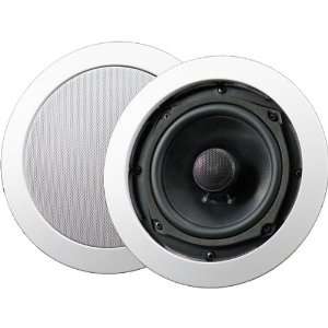  New 5.25 100 Watt 2 Way In Ceiling Speakers   White 