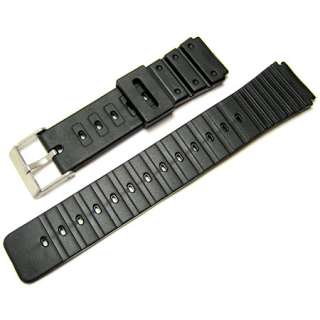 Black Rubber Resin Divers Watch Strap Band 18mm 20mm  