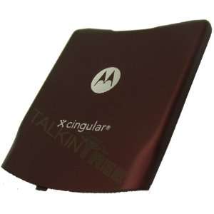  Motorola OEM V3R CINGULAR RED BATTERY DOOR COVER: Cell 