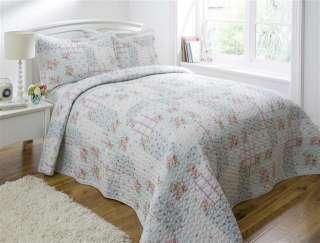 COUNTRY COTTAGE QUILTS   FLORAL DUVET BEDSPREAD THROWS  