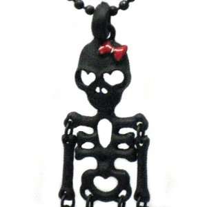  Gothic Pewter Remove Skeleton Nacklace Pendant Toys 