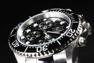   Diver Collection Chronograph Black Dial Coin Edged Bezel Watch  