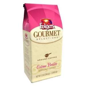 Folgers Gourmet Selections Coffee, Creme Brulee Ground Coffee, 12 oz 