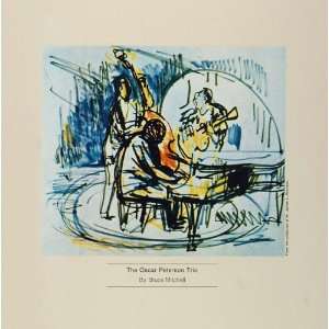  1962 Oscar Peterson Trio Jazz Piano Bass Mitchell Print 