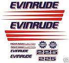 Adesivi Motore marino Evinrude 225 Ficht(gomm​one barca)