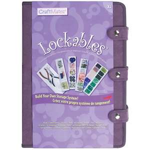   Lockables Extra Large Organizer Case   Purple Ultrasuede 
