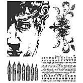 Stampers Anonymous Tim Holtz Cling Rubber Stamp Set   Artful Artifacts