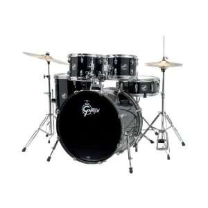  Gretsch Drums RG E625 BLK Renegade Complete Drum Set (Black 