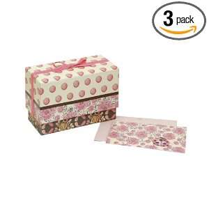 CR Gibson Enchanted Garden Boxed Note Cards (Pack of 3)