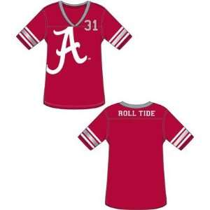  Alabama Crimson Tide UA NCAA Ladies Jersey Tunic T Shirt 