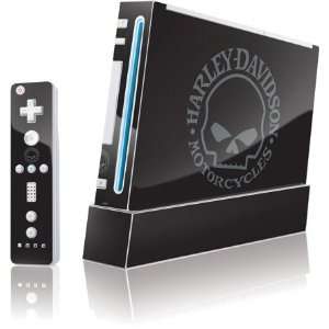  Skull   Grey Vinyl Skin for Wii (Includes 1 Controller) Electronics