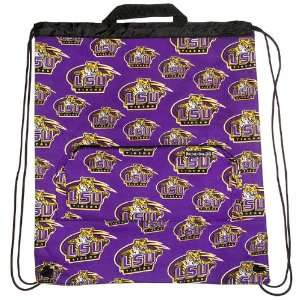 LSU Tigers Louisiana State University Cinch Backpack by Broad Bay 