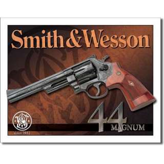 Smith & Wesson 44 Magnum Handgun Retro TIN SIGN 12.5x16  