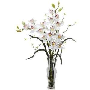 Exclusive By Nearly Natural White Cymbidium Silk Flower 